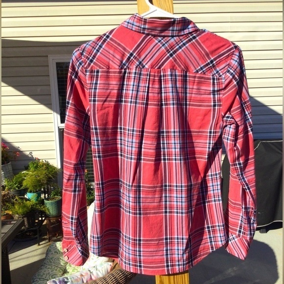 Talbots button up plaid shirt size small P NEW western gorpcore southwest petite - Picture 8 of 10